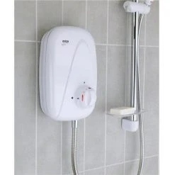 Mira - Vigour Manual Power Shower - White & Chrome - 1.1532.354 -ShowerLux Shop 1.1532.354 D2 375