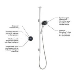 Mira Platinum Ceiling Fed Digital Shower - Pumped - 1.1666.002 13 Mira Platinum Ceiling Fed Digital Shower - Pumped - 1.1666.002 -ShowerLux Shop 1.1666.002 D5N 460