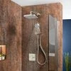 Mira Evoco Dual Outlet Brushed Nickel Thermostatic Mixer Shower - 1.1967.004 1 Mira Evoco Dual Outlet Brushed Nickel Thermostatic Mixer Shower - 1.1967.004 -ShowerLux Shop 1.1967.004 P