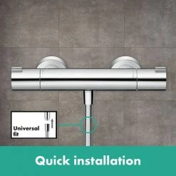 Hansgrohe Ecostat 1001 CL Thermostatic Exposed Shower Mixer - 13211000 -ShowerLux Shop 13211000 D1 460