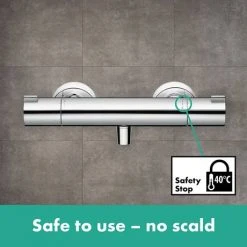 Hansgrohe Ecostat 1001 CL Thermostatic Exposed Shower Mixer - 13211000 -ShowerLux Shop 13211000 D2 460