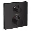 Hansgrohe Ecostat Square Thermostat 2 Function Concealed Finish Set - Matt Black - 15714670 1 Hansgrohe Ecostat Square Thermostat 2 Function Concealed Finish Set - Matt Black - 15714670 -ShowerLux Shop 15714670 P