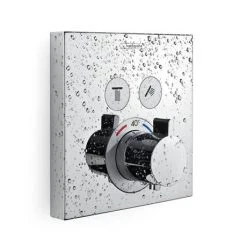 Hansgrohe ShowerSelect Thermostatic Mixer for Concealed Installation for 2 Outlets - Chrome - 15763000 -ShowerLux Shop 15763000 D2 460