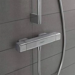 Hansgrohe Ecostat E Thermostatic Exposed Shower Mixer - 15773000 5 Hansgrohe Ecostat E Thermostatic Exposed Shower Mixer - 15773000 -ShowerLux Shop 15773000 detail1 460