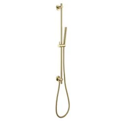 JTP Vos Brushed Brass Slider Rail Kit with Integrated Wall Outlet