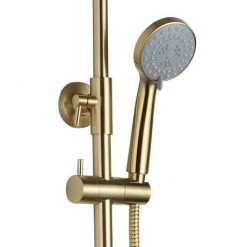 JTP Vos Brushed Brass Thermostatic Shower - 2352819BBR -ShowerLux Shop 2352819BBR D2 460