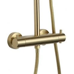 JTP Vos Brushed Brass Thermostatic Shower - 2352819BBR -ShowerLux Shop 2352819BBR D3 460