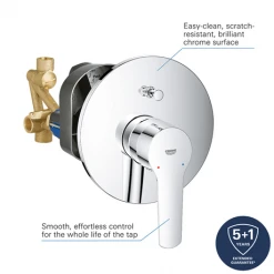 Grohe QuickFix Start Concealed Single Lever Bath Shower Mixer - 23558002 11 Grohe QuickFix Start Concealed Single Lever Bath Shower Mixer - 23558002 -ShowerLux Shop 23558002 D1 460