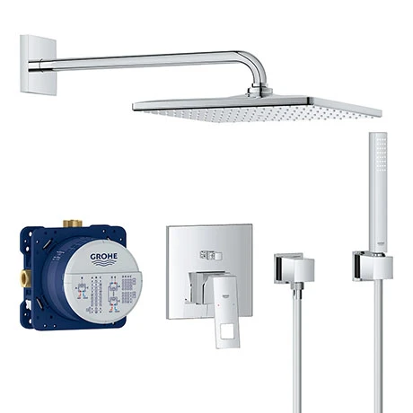 Grohe Eurocube Perfect Shower Set with Rainshower Mono 310 Cube - 25238000 3 Grohe Eurocube Perfect Shower Set with Rainshower Mono 310 Cube - 25238000