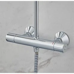 Hansgrohe Vernis Blend Showerpipe 200 Thermostatic Shower Mixer - Chrome - 26276000 13 Hansgrohe Vernis Blend Showerpipe 200 Thermostatic Shower Mixer - Chrome - 26276000 -ShowerLux Shop 26276000.ai2 460