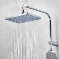 Hansgrohe Vernis Shape Showerpipe 230 Thermostatic Bath Shower Mixer - 26284000 -ShowerLux Shop 26284000 D1N 460