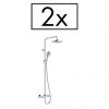 Hansgrohe Pack of 2 Vernis Blend Showerpipe 200 Thermostatic Shower Mixer - 26285000 2 Hansgrohe Pack of 2 Vernis Blend Showerpipe 200 Thermostatic Shower Mixer - 26285000 -ShowerLux Shop 26285000 P
