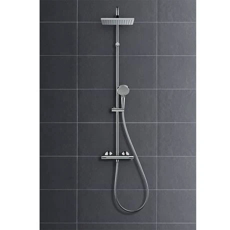 Hansgrohe Pack of 2 Vernis Shape Showerpipe 230 Thermostatic Shower Mixer - 26287000 5 Hansgrohe Pack of 2 Vernis Shape Showerpipe 230 Thermostatic Shower Mixer - 26287000 - Image 3