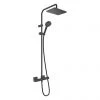 Hansgrohe Vernis Shape Showerpipe 230 Thermostatic Shower Mixer - Matt Black - 26286670 -ShowerLux Shop 26286670 P