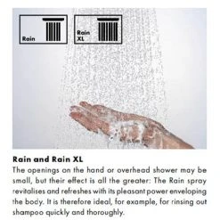 Hansgrohe Crometta Vario EcoSmart 9 l/min 2 Spray Shower Slider Rail Kit 90cm - 26538400 7 Hansgrohe Crometta Vario EcoSmart 9 l/min 2 Spray Shower Slider Rail Kit 90cm - 26538400 -ShowerLux Shop 26331400 D2 460 3