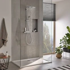 Grohe Vitalio Joy 310 Thermostatic Shower System - 26400001 7 Grohe Vitalio Joy 310 Thermostatic Shower System - 26400001 -ShowerLux Shop 26400001 D2 460