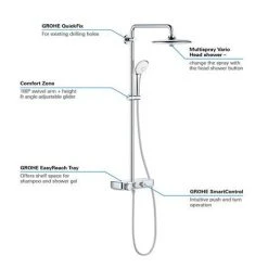 Grohe Euphoria SmartControl 260 MONO Shower System - 26509000 11 Grohe Euphoria SmartControl 260 MONO Shower System - 26509000 -ShowerLux Shop 26509000 detail1 460