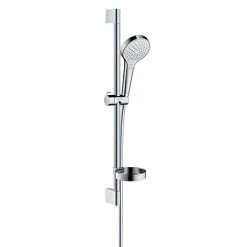 Hansgrohe Croma Select S Vario 3 Spray 65cm Shower Slider Rail Kit with Soap Dish - 26566400