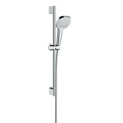 Hansgrohe Croma Select E EcoSmart Multi 3 Spray Shower Slider Rail Kit 90cm - 26591400