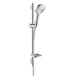 Hansgrohe Raindance Select E 120 3-Spray 65cm Shower Slider Rail Kit with Soap Dish - 26620000