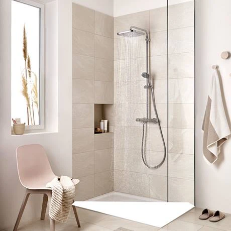 Grohe Vitalio Start 250 Cube Thermostatic Shower System - 26696000 6 Grohe Vitalio Start 250 Cube Thermostatic Shower System - 26696000 - Image 4