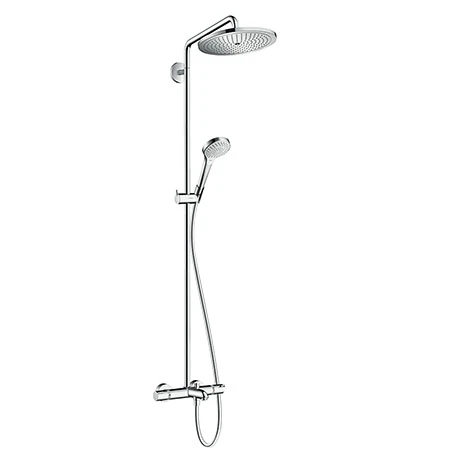 Hansgrohe Croma Select S Showerpipe 280 Thermostatic Bath Shower Mixer - 26792000 3 Hansgrohe Croma Select S Showerpipe 280 Thermostatic Bath Shower Mixer - 26792000