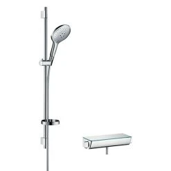 Hansgrohe Raindance Select S 150 with Ecostat Select Thermostatic Shower Mixer - Chrome - 27037000