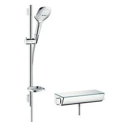 Hansgrohe Raindance Select E 120 with Ecostat Select Thermostatic Shower Mixer - Chrome - 27038000