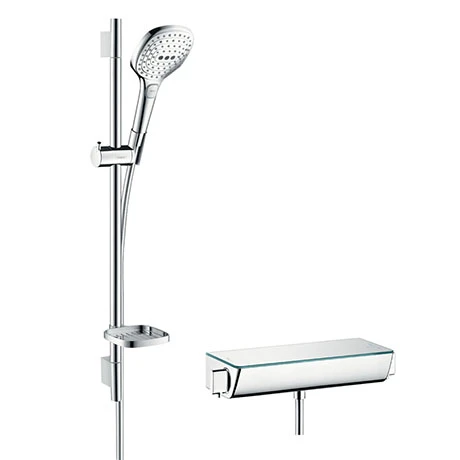 Hansgrohe Raindance Select E 120 with Ecostat Select Thermostatic Shower Mixer - Chrome - 27038000 3 Hansgrohe Raindance Select E 120 with Ecostat Select Thermostatic Shower Mixer - Chrome - 27038000