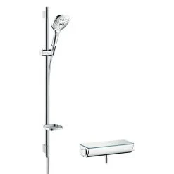 Hansgrohe Raindance Select E 120 with Ecostat Select Thermostatic Shower Mixer - Chrome - 27039000