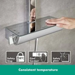 Hansgrohe Raindance E Showerpipe 360 Thermostatic Shower Mixer - Chrome - 27112000 -ShowerLux Shop 27112000 D1N 460