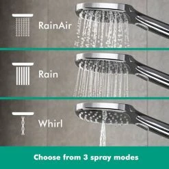 Hansgrohe Raindance E Showerpipe 360 Thermostatic Shower Mixer - Chrome - 27112000 -ShowerLux Shop 27112000 D3 460