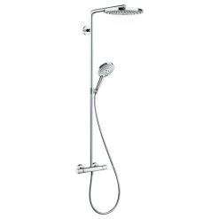 Hansgrohe Raindance Select S Showerpipe 240 Thermostatic Shower Mixer - Chrome - 27129000
