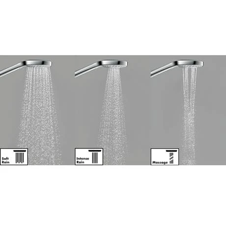 Hansgrohe Croma Select S SemiPipe Multi with Thermostatic Shower Mixer - 27247400 4 Hansgrohe Croma Select S SemiPipe Multi with Thermostatic Shower Mixer - 27247400 - Image 2