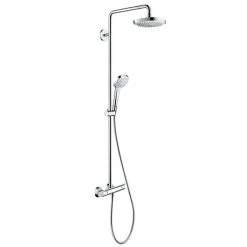 Hansgrohe Croma Select E Showerpipe 180 Thermostatic Shower Mixer - 27256400