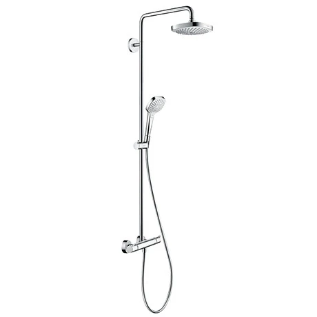 Hansgrohe Croma Select E Showerpipe 180 Thermostatic Shower Mixer - 27256400 3 Hansgrohe Croma Select E Showerpipe 180 Thermostatic Shower Mixer - 27256400