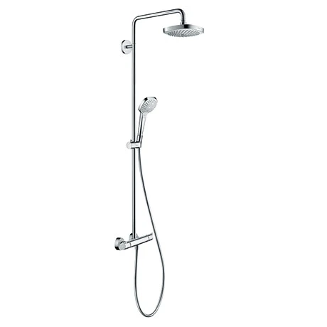 Hansgrohe Croma Select E EcoSmart Showerpipe 180 Thermostatic Shower Mixer - 27257400 3 Hansgrohe Croma Select E EcoSmart Showerpipe 180 Thermostatic Shower Mixer - 27257400