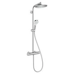 Hansgrohe Crometta S EcoSmart Showerpipe 240 Thermostatic Shower Mixer - 27268000 13 Hansgrohe Crometta S EcoSmart Showerpipe 240 Thermostatic Shower Mixer - 27268000 -ShowerLux Shop 27267000.aii 460