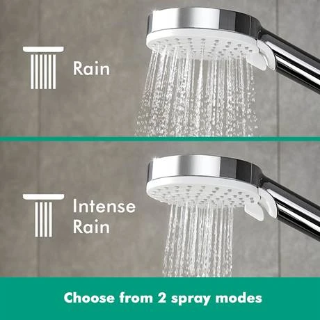 Hansgrohe Crometta S Showerpipe 240 Thermostatic Shower Mixer - 27267000 5 Hansgrohe Crometta S Showerpipe 240 Thermostatic Shower Mixer - 27267000 - Image 3