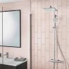 Hansgrohe Crometta E EcoSmart Showerpipe 240 Thermostatic Shower Mixer - 27281000 -ShowerLux Shop 27281000.main 670