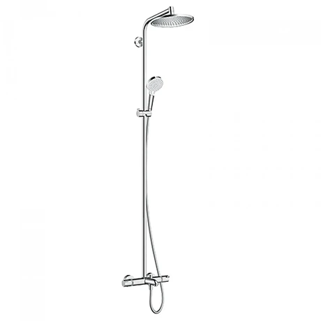 Hansgrohe Crometta S Showerpipe 240 1 Jet with Thermostatic Bath Mixer - 27320000 3 Hansgrohe Crometta S Showerpipe 240 1 Jet with Thermostatic Bath Mixer - 27320000