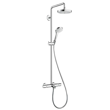 Hansgrohe Croma Select S Showerpipe 180 Thermostatic Bath Shower Mixer - 27351400 3 Hansgrohe Croma Select S Showerpipe 180 Thermostatic Bath Shower Mixer - 27351400