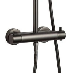 JTP Vos Brushed Black Thermostatic Shower - 2752819BBL -ShowerLux Shop 2752819BBL D3 460