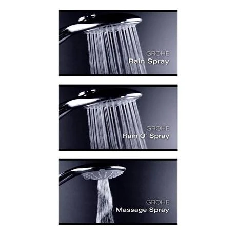 Grohe New Tempesta 100 Shower Rail Set 3 Sprays with EasyReach Tray - 27600001 4 Grohe New Tempesta 100 Shower Rail Set 3 Sprays with EasyReach Tray - 27600001 - Image 2