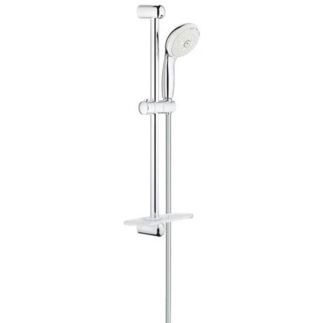 Grohe New Tempesta 100 Shower Rail Set 3 Sprays with EasyReach Tray - 27600001 3 Grohe New Tempesta 100 Shower Rail Set 3 Sprays with EasyReach Tray - 27600001