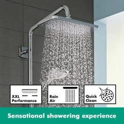 Hansgrohe Croma E Showerpipe 280 Thermostatic Shower Mixer - 27630000 11 Hansgrohe Croma E Showerpipe 280 Thermostatic Shower Mixer - 27630000 -ShowerLux Shop 27630000 D3 460