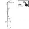 Hansgrohe Croma E Showerpipe 280 EcoSmart 9 l/min Thermostatic Shower Mixer - 27660000 -ShowerLux Shop 27660000 P