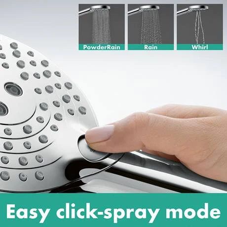 Hansgrohe Raindance Select S 120 PowderRain 3-Spray 90cm Shower Slider Rail Kit with Soap Dish - 27667000 5 Hansgrohe Raindance Select S 120 PowderRain 3-Spray 90cm Shower Slider Rail Kit with Soap Dish - 27667000 - Image 3