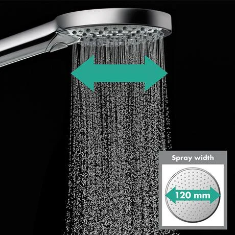 Hansgrohe Raindance Select S 120 PowderRain 3-Spray 90cm Shower Slider Rail Kit with Soap Dish - 27667000 7 Hansgrohe Raindance Select S 120 PowderRain 3-Spray 90cm Shower Slider Rail Kit with Soap Dish - 27667000 - Image 5