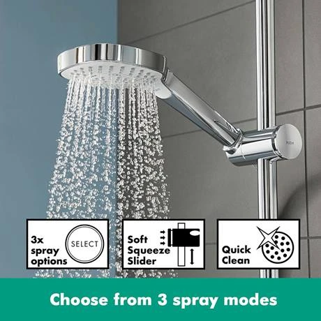 Hansgrohe Croma E Showerpipe 280 Thermostatic Bath Shower Mixer - 27687000 5 Hansgrohe Croma E Showerpipe 280 Thermostatic Bath Shower Mixer - 27687000 - Image 3